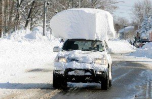Snow-on-car